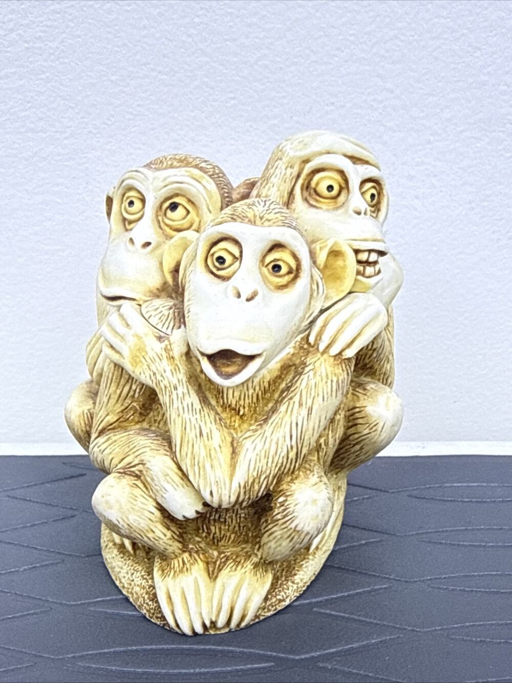 Harmony Kingdom 1994 "Inside Joke" Monkeys Trinket Box Retired Figurine